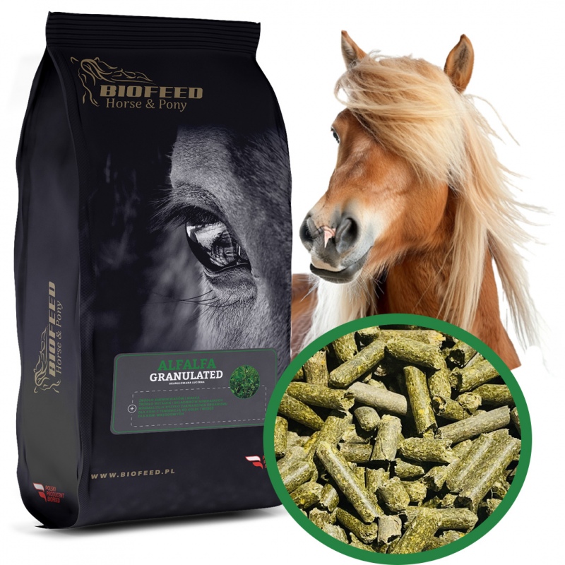 Biofeed Horse&Pony Alfalfa Granulated - lucerna granulowana dla koni 25kg