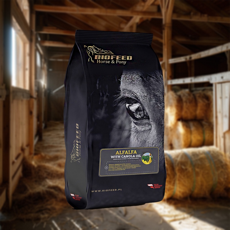 Biofeed Horse&Pony Alfalfa with Canola Oil - lucerna z olejem rzepakowym dla koni 10kg