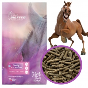 Biofeed Horse&Pony Candy Pellet Shiny Coat - pasza dla koni na zdrową sierść 25kg