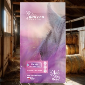 Biofeed Horse&Pony Candy Pellet Shiny Coat - pasza dla koni na zdrową sierść 25kg