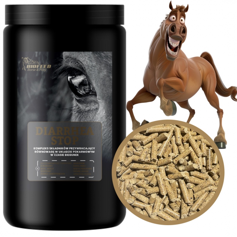 Biofeed Horse&Pony Diarrhea Stop - granulat na biegunkę dla koni 900g