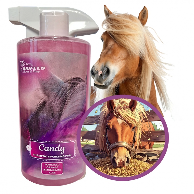 Biofeed Horse&Pony Shampoo Sparkling Pink - szampon dla konia 500ml