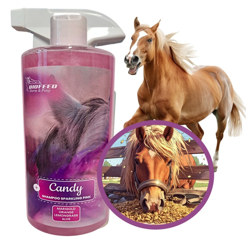 Biofeed Horse&Pony Shampoo Sparkling Pink - szampon dla konia 500ml