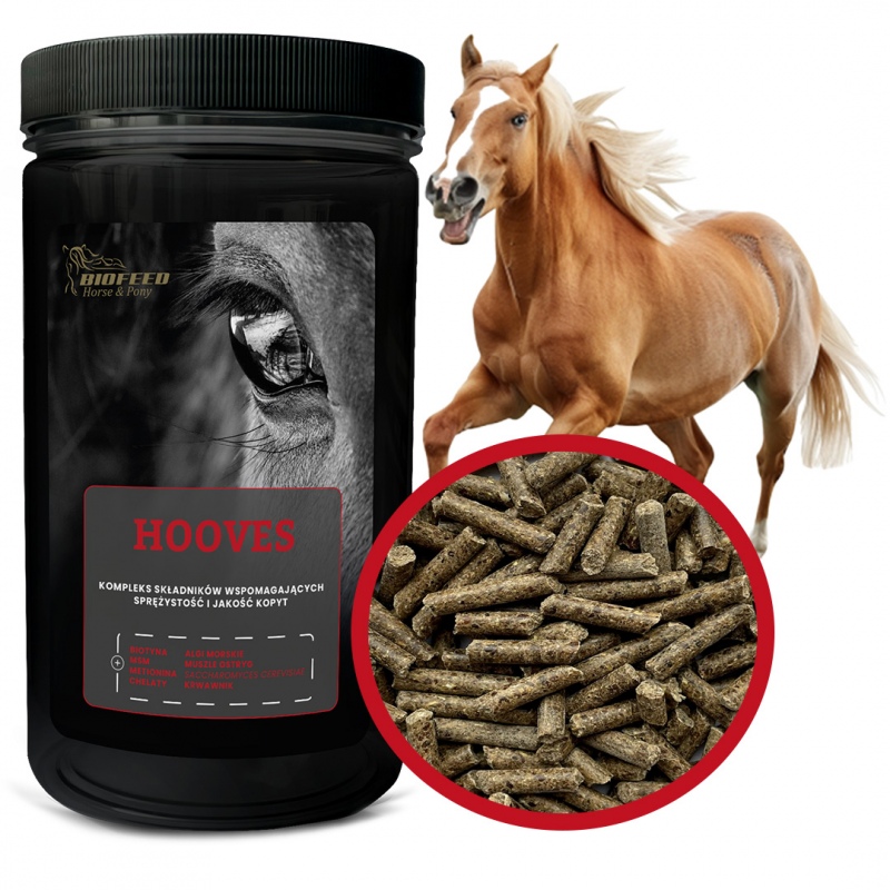 Biofeed Horse&Pony Hooves - granulat dla koni wspomagający kopyta 900g