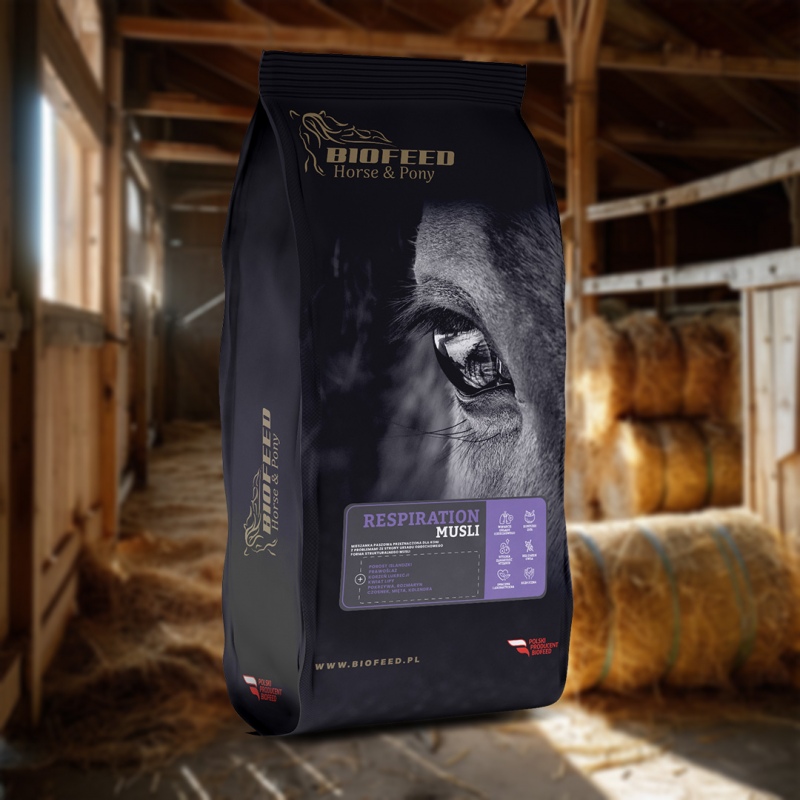 Biofeed Horse&Pony Respiration Musli - mieszanka dla konia wspomagająca układ oddechowy 20kg