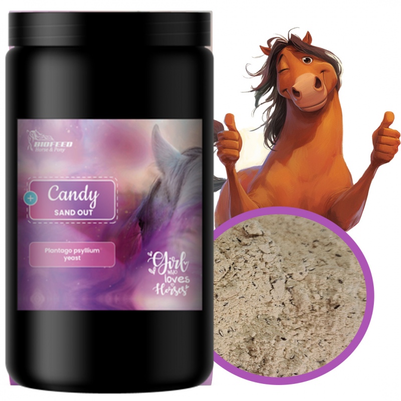 Biofeed Horse&Pony Candy Sand Out - odpiaszczacz dla koni 800g