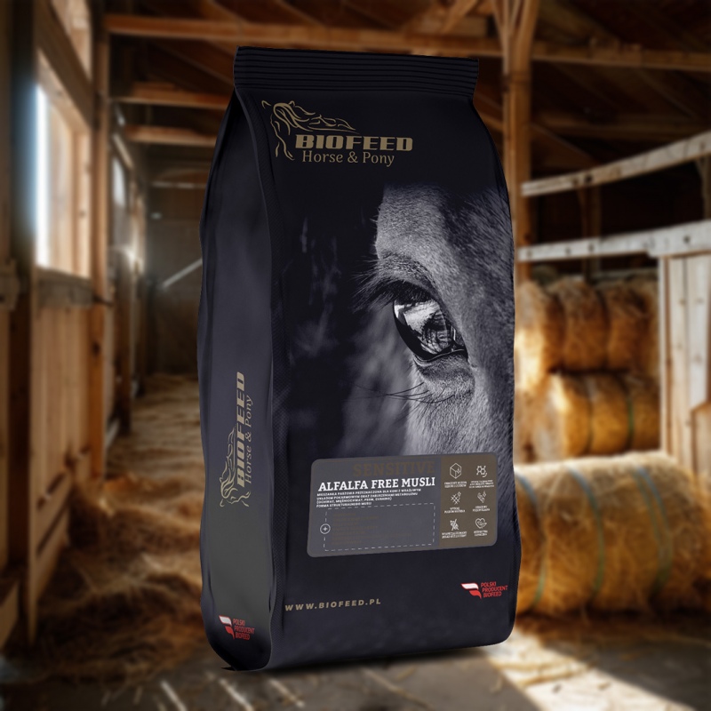 Biofeed Horse&Pony Sensitive Alfalfa Free Musli - pasza dla koni z wrażliwym układem pokarmowym 20kg