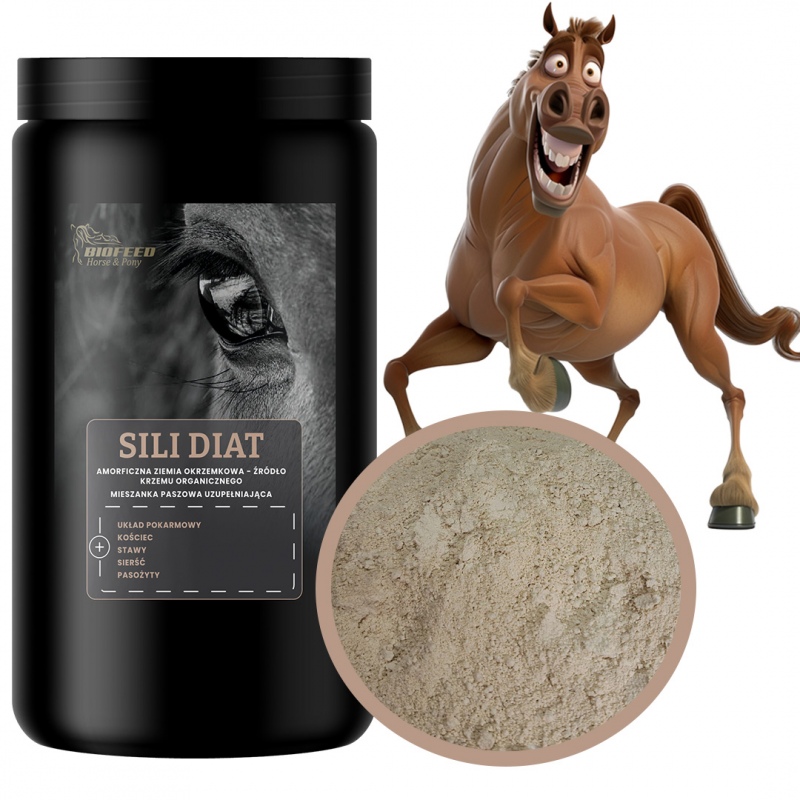 Biofeed Horse&Pony Sili Diat - pasza uzupełniająca z krzemem organicznym dla konia 600g