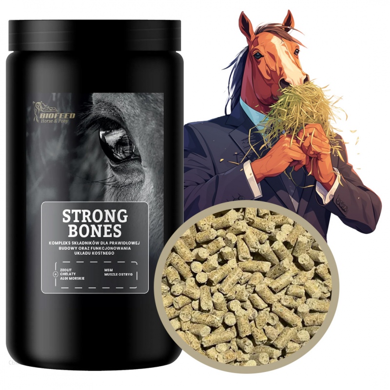 Biofeed Horse&Pony Strong Bones - witaminy dla koni na mocne kości 900g