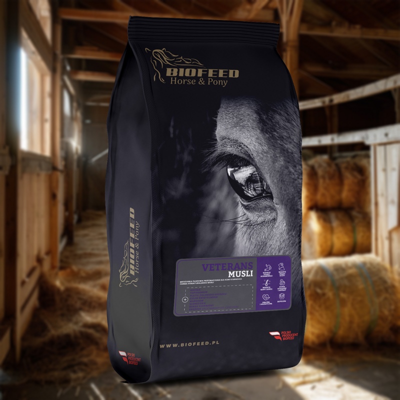 Biofeed Horse&Pony Veterans Musli - pasza dla koni starszych 20kg