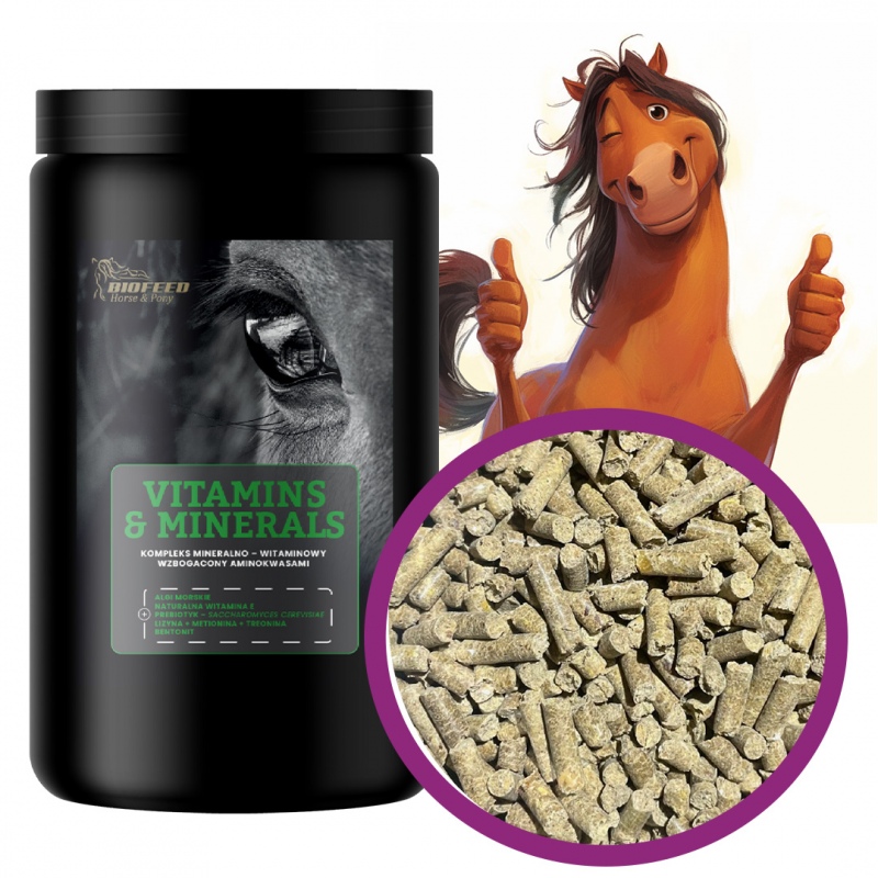 Biofeed Horse&Pony Vitamins&Minerals - witaminy i minerały dla konia 1000g