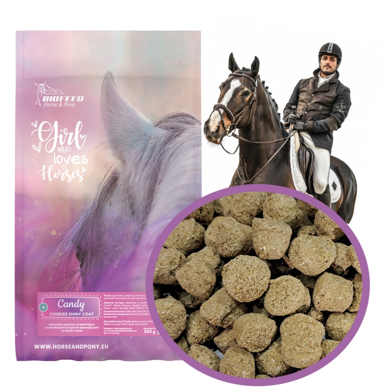 Biofeed Horse&Pony Candy Cookies - pasza uzupełniająca dla koni 900g