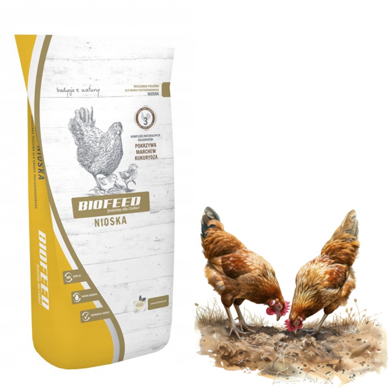 Biofeed Nioska crumble 25kg - voer voor kippen