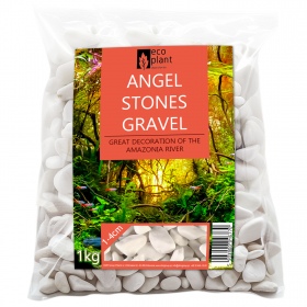 Eco Plant Angel Stones 1kg - Białe kamienie otoczaki