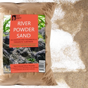 Eco Plant Fluss-Pulver-Sand 1kg - feiner Flusssand