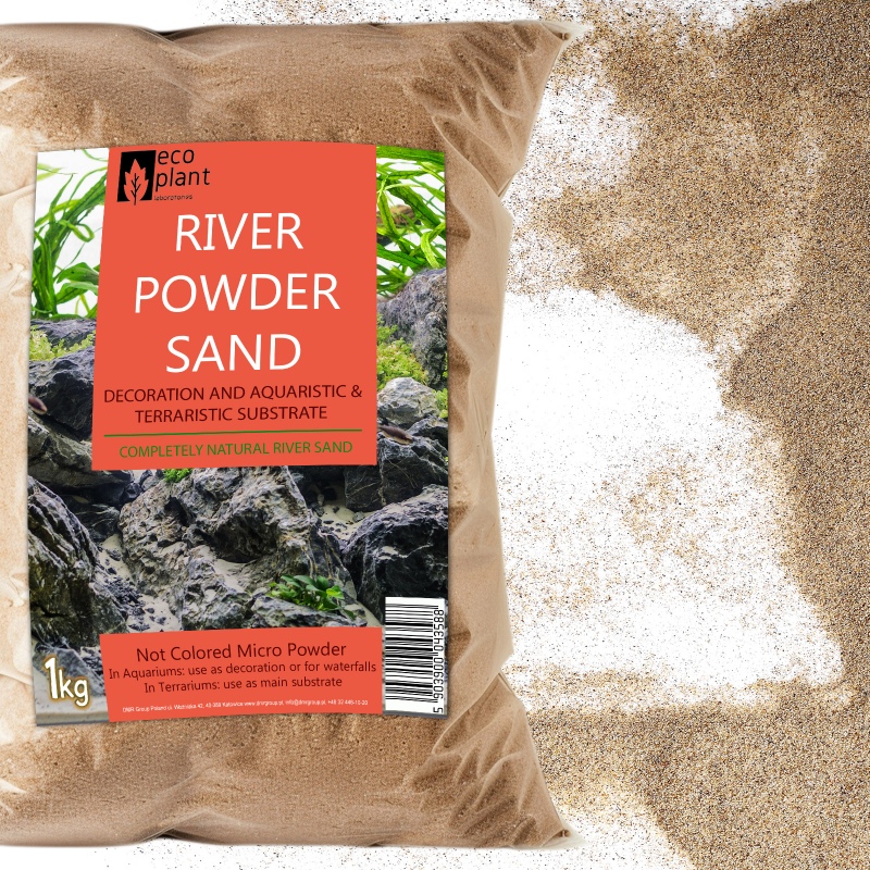 Eco Plant Fluss-Pulver-Sand 1kg - feiner Flusssand