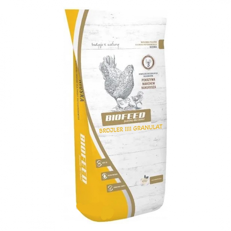 Biofeed Brojler III Granulát 25kg