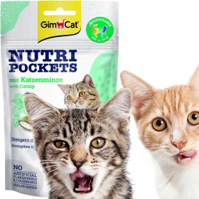 GimCat Nutri Pockets Catnip - kocie przysmaki z kocimiętką