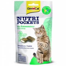 GimCat Nutri Pockets Catnip - kocie przysmaki z kocimiętką