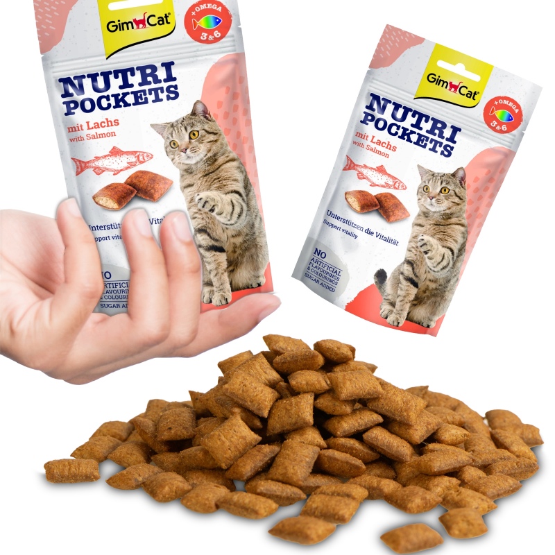 GimCat Nutri Pockets Laks for katter