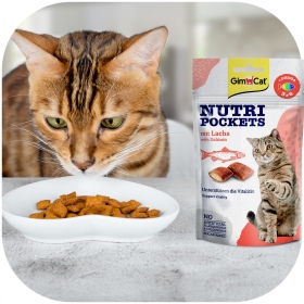 GimCat Nutri Pockets Laks for katter