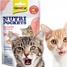 GimCat Nutri Pockets Lachs - Katzensnack