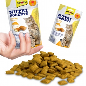 GimCat Nutri Pockets - Serowe Smaczki z Tauryną