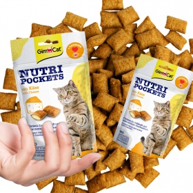 GimCat Nutri Pockets - Serowe Smaczki z Tauryną