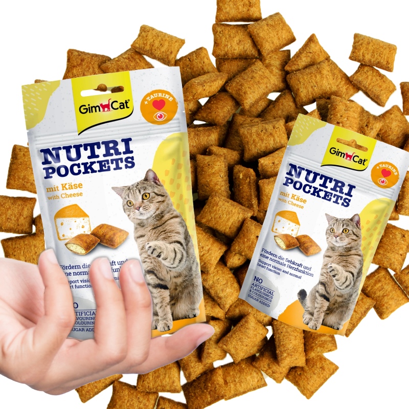 GimCat Nutri Pockets Cheese - katės skanėstai