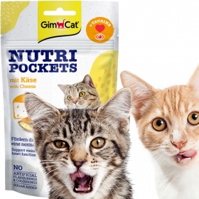 GimCat Nutri Pockets - Serowe Smaczki z Tauryną