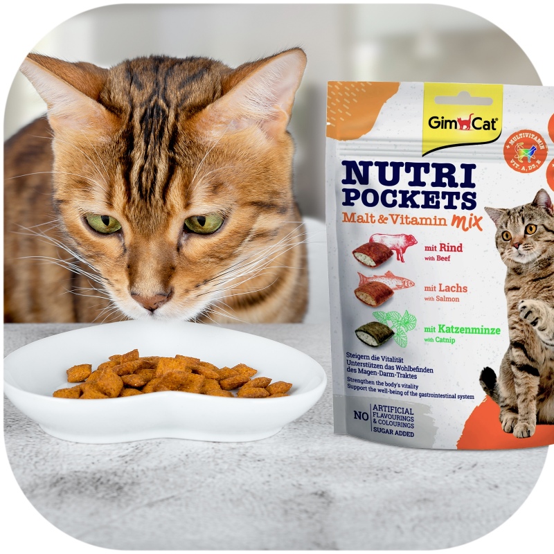 GimCat Nutri Pockets - Katten Snacks voor Gezondheid