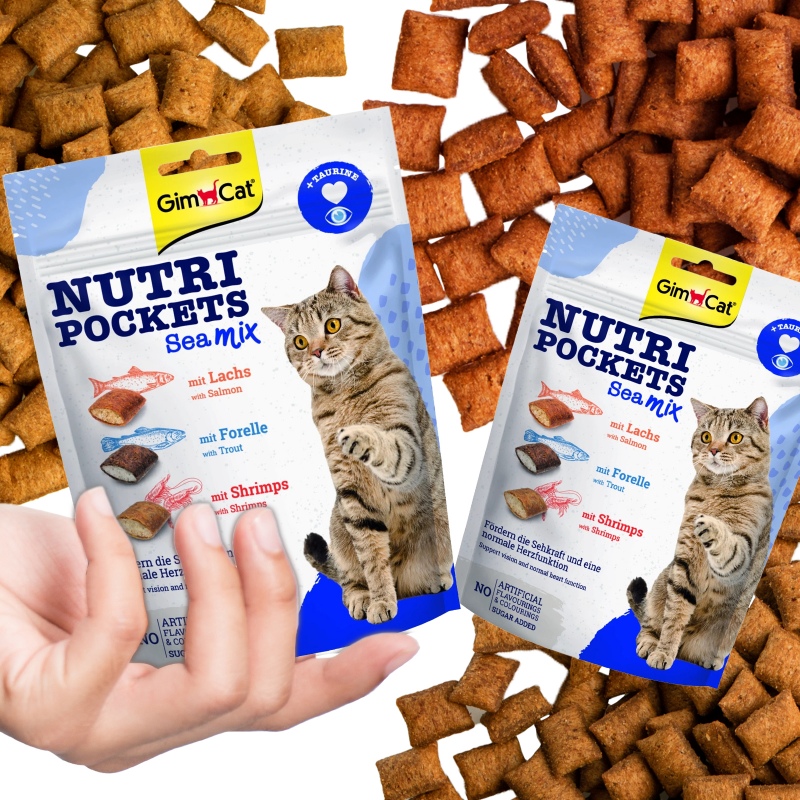 GimCat Nutri Pockets - 3 smaki, 150g