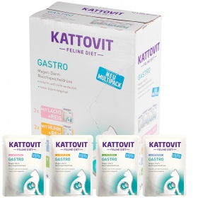 Kattovit Gastro Multipack 12x85g - karma dla kotów chorych na jelita, żołądek i trzustkę