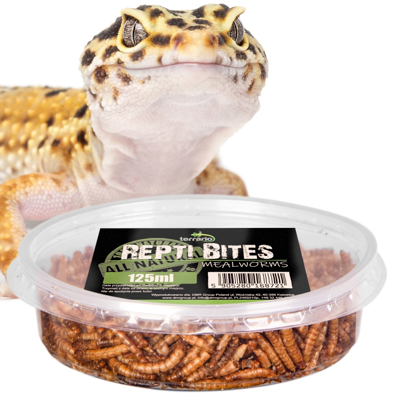 Terrario Repti Bites Mealworms 125ml - larwy mącznika suszone