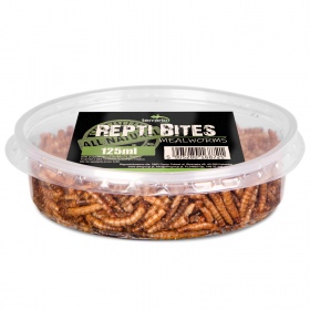 Terrario Repti Bites Mealworms 125ml - larwy mącznika suszone