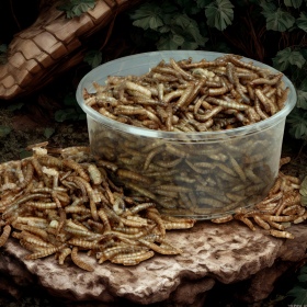 Terrario Repti Bites Mealworms 250ml - larwy mącznika suszone