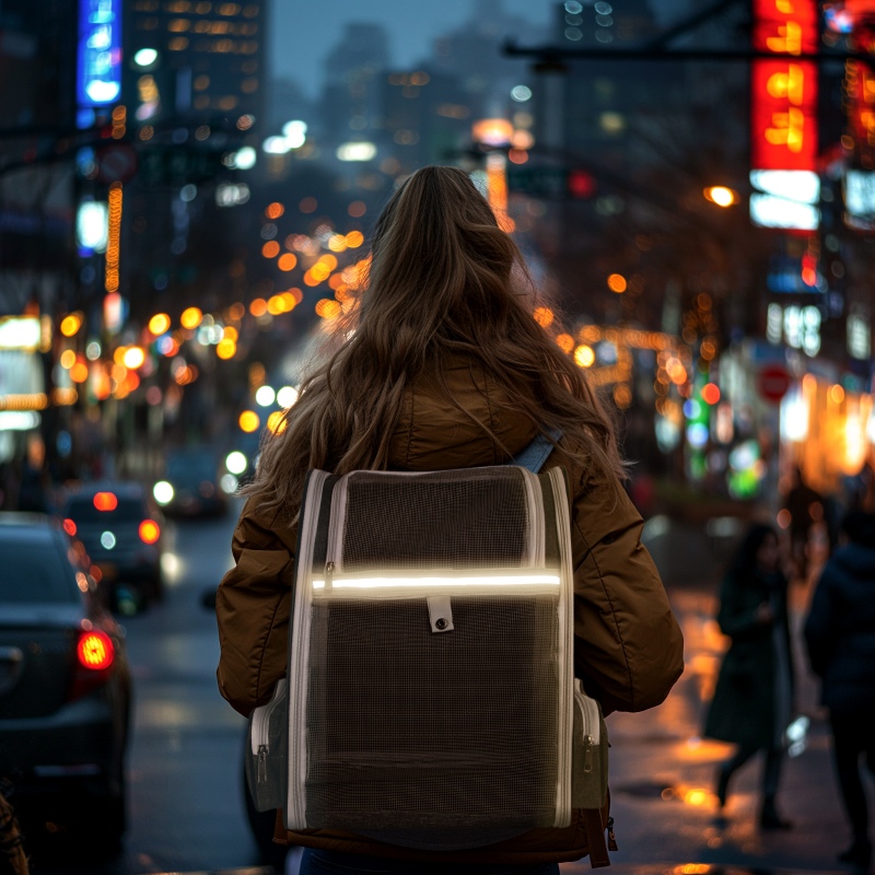 Mochila transportadora para gatos y perros