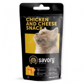 Savory Chicken & Cheese Snack för katter