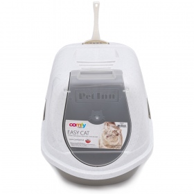 Comfy Easy Cat Latte Litter Box with Flap