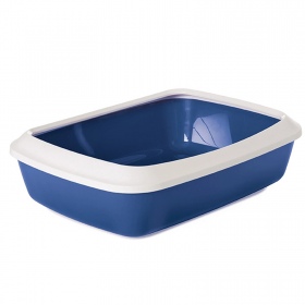 Savic Blue Litter Box Iriz with Rim