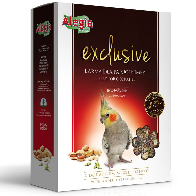 Alegia - Exclusive karma dla papugi nimfy 700g