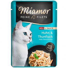 Miamor Filets Huhn & Thunfisch in Sauce - kurczak z tuńczykiem w sosie 100g