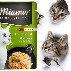 Miamor Filets Thunfisch & Gemuse in Sauce - tuńczyk z warzywami w sosie 100g