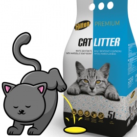 Hilton Cat Litter Bílý Mýdlový 5l