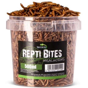 Terrario Repti Bites 500ml - Larvas secas de tenebrio