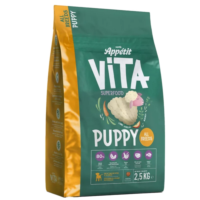 Comfy Vita Puppy Lam 2,5 kg - Tørrfôr til hunder