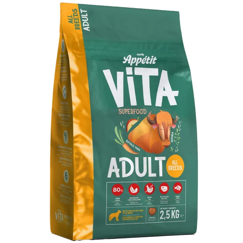 Comfy Appetit Vita Buffalo Futter für Hunde 2,5 kg