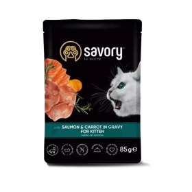 Savory Salmon & Carrot in Gravy for Kittens