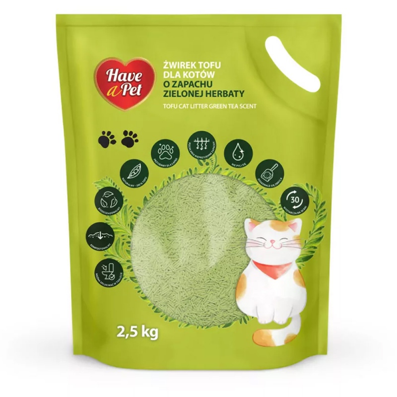 Have A Pet Tofu Cat Litter Green Tea 2.5kg