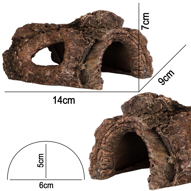 Terrario Wood Cave S - Houten grot voor terrarium